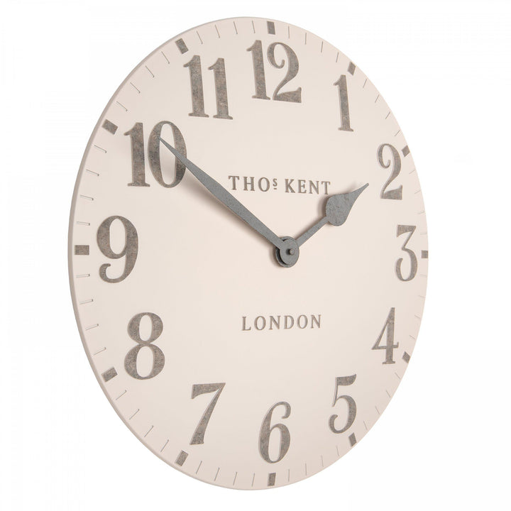 Thomas Kent London. Arabic Wall Clock 20" (51cm) Shy Pink *NEW* - TheArtistsQuarter