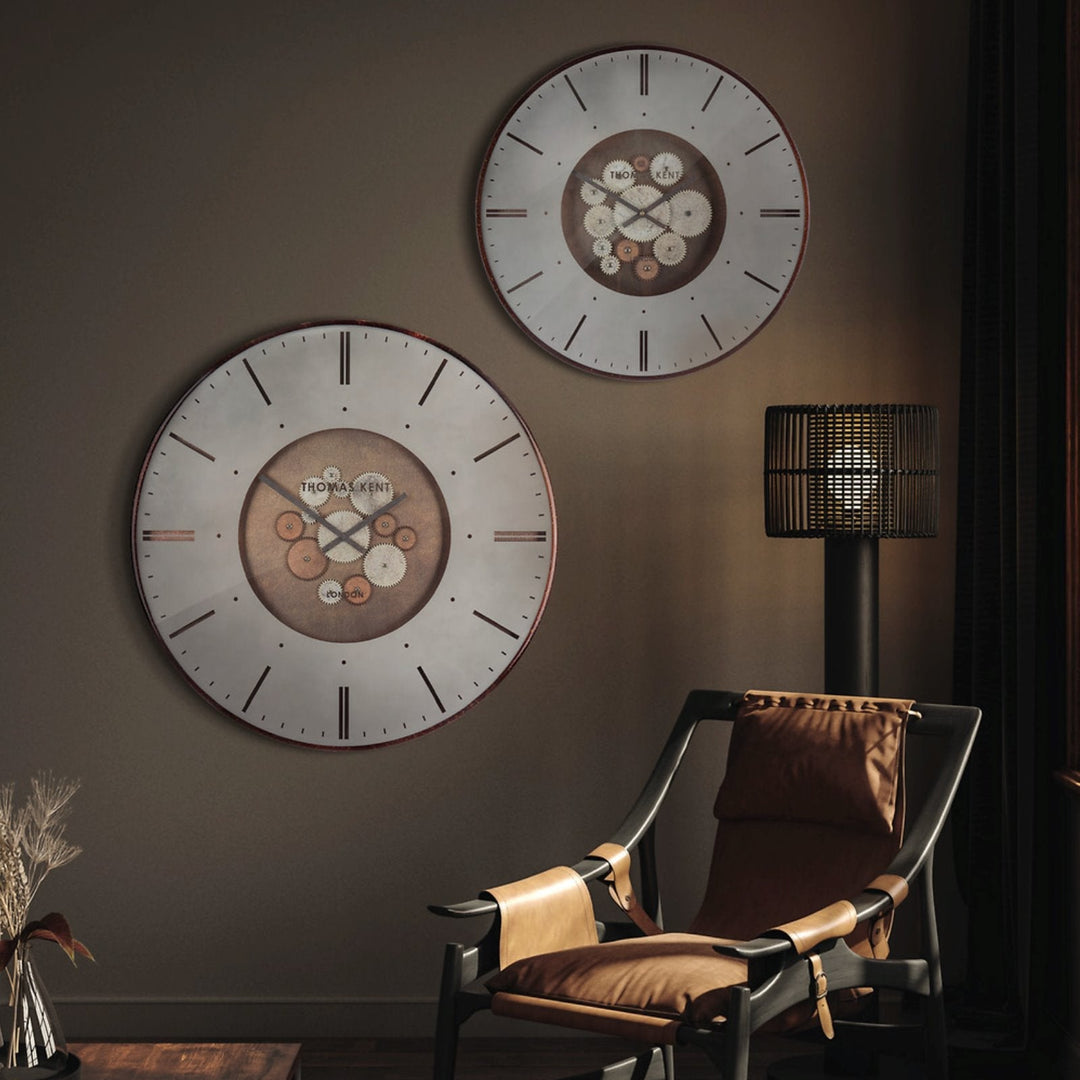 Thomas Kent London. Clocksmith Cog Wall Clock 21" (53cm) Bronze - TheArtistsQuarter