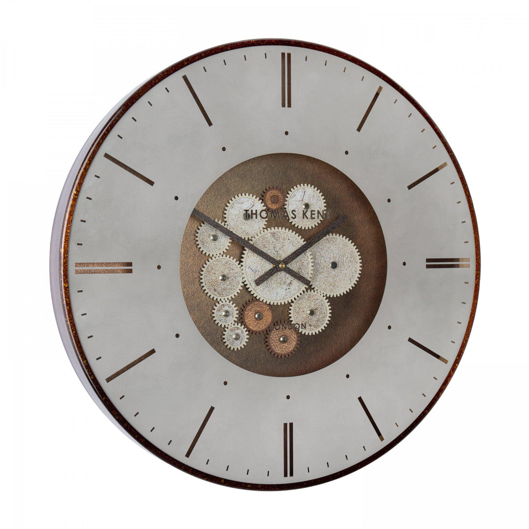 Thomas Kent London. Clocksmith Cog Wall Clock 21" (53cm) Bronze - TheArtistsQuarter