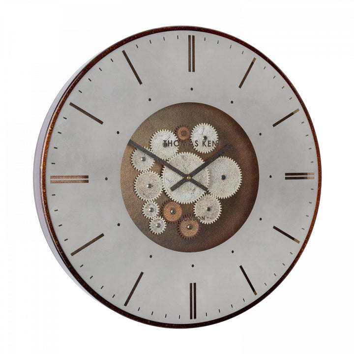 Thomas Kent London. Clocksmith Cog Wall Clock 21" (53cm) Bronze - TheArtistsQuarter