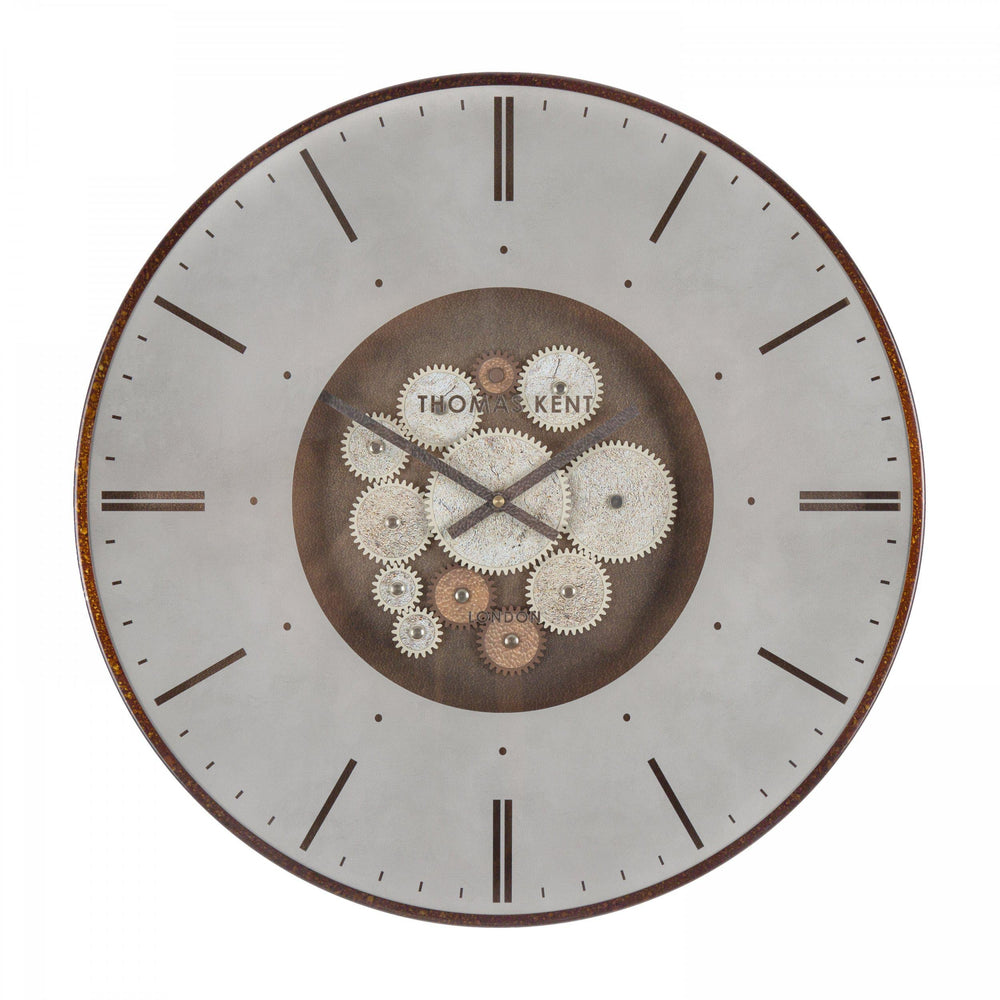 Thomas Kent London. Clocksmith Cog Wall Clock 21" (53cm) Bronze - TheArtistsQuarter