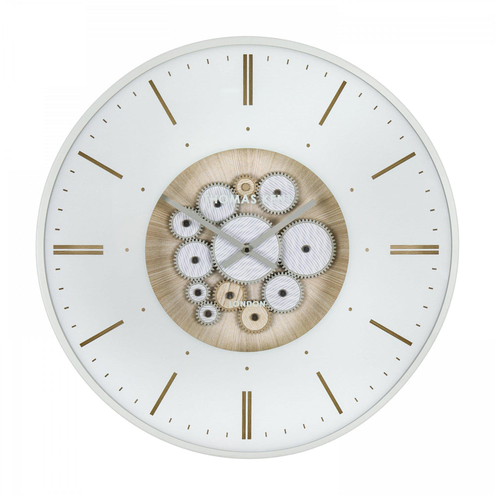 Thomas Kent London. Clocksmith Cog Wall Clock 21" (53cm) Ivory *PRE-ORDER DELIVERY LATE JULY* - TheArtistsQuarter