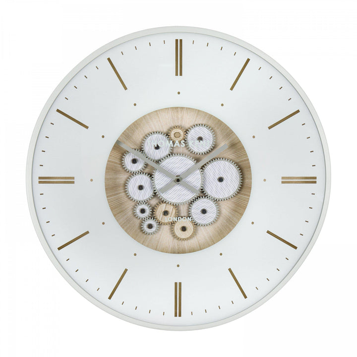 Thomas Kent London. Clocksmith Cog Wall Clock 21" (53cm) Ivory *PRE-ORDER DELIVERY LATE JULY* - TheArtistsQuarter