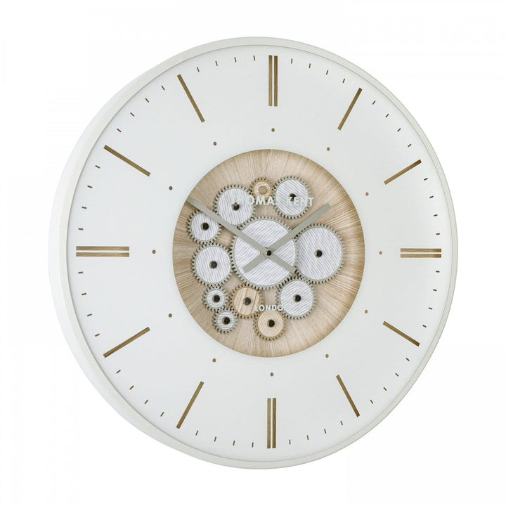 Thomas Kent London. Clocksmith Cog Wall Clock 21" (53cm) Ivory *PRE-ORDER DELIVERY LATE JULY* - TheArtistsQuarter