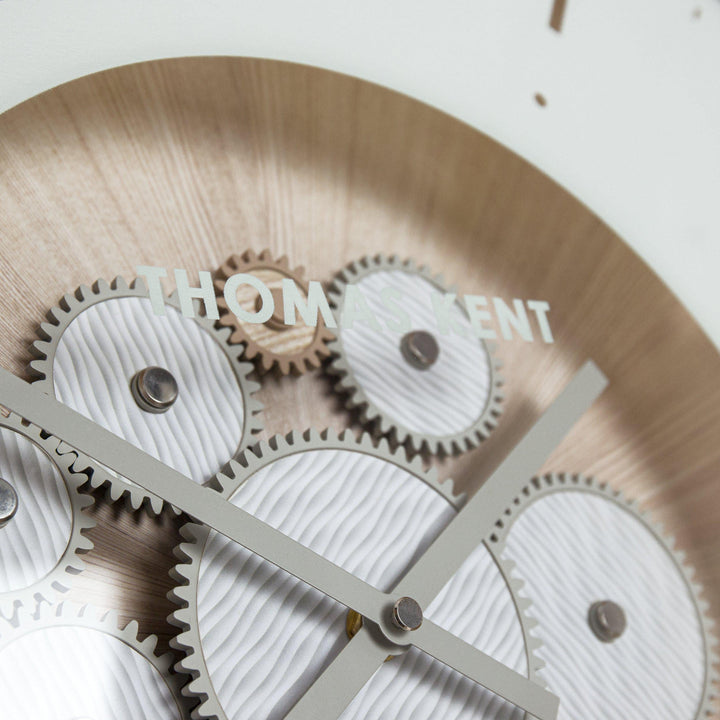 Thomas Kent London. Clocksmith Cog Wall Clock 21" (53cm) Ivory *PRE-ORDER DELIVERY LATE JULY* - TheArtistsQuarter