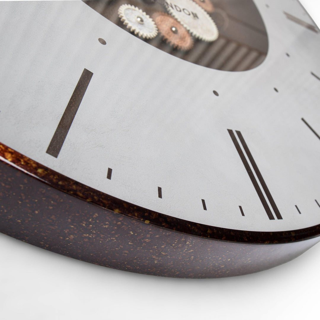Thomas Kent London. Clocksmith Cog Wall Clock 30" (76cm) Bronze - TheArtistsQuarter