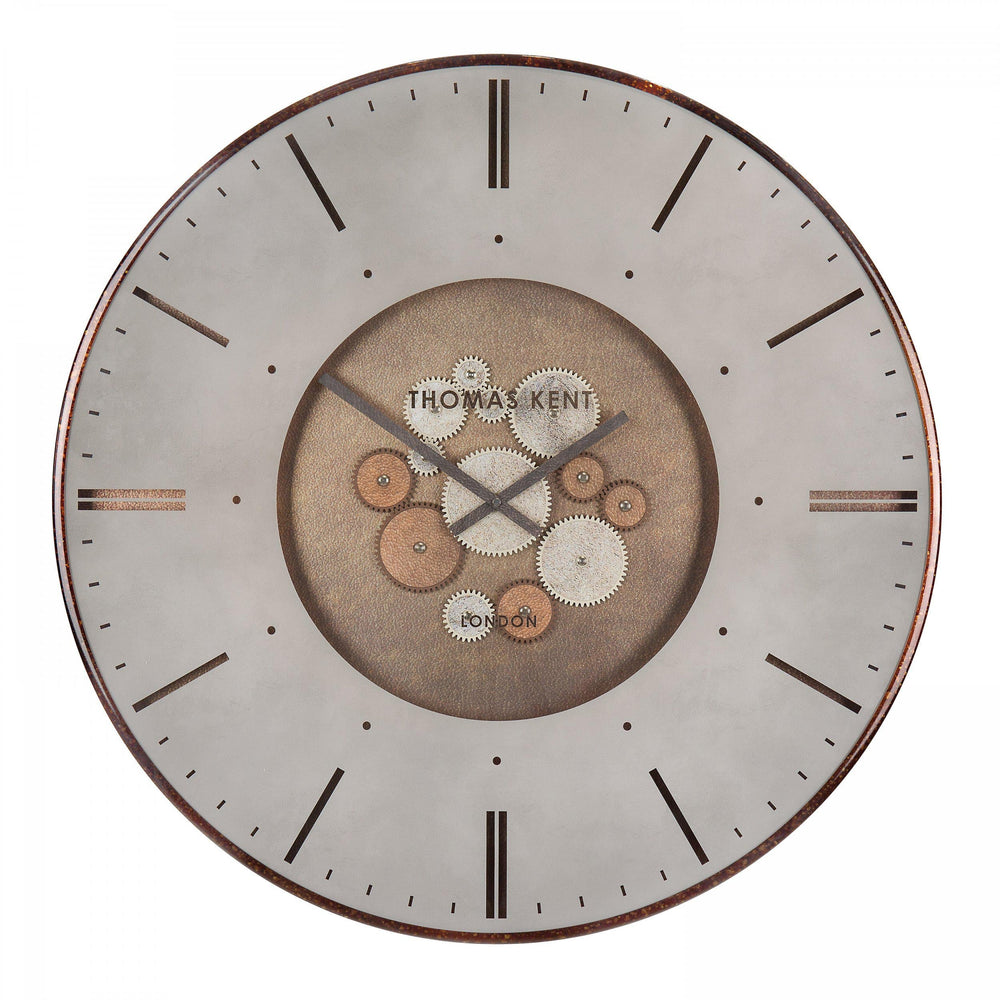 Thomas Kent London. Clocksmith Cog Wall Clock 30" (76cm) Bronze - TheArtistsQuarter