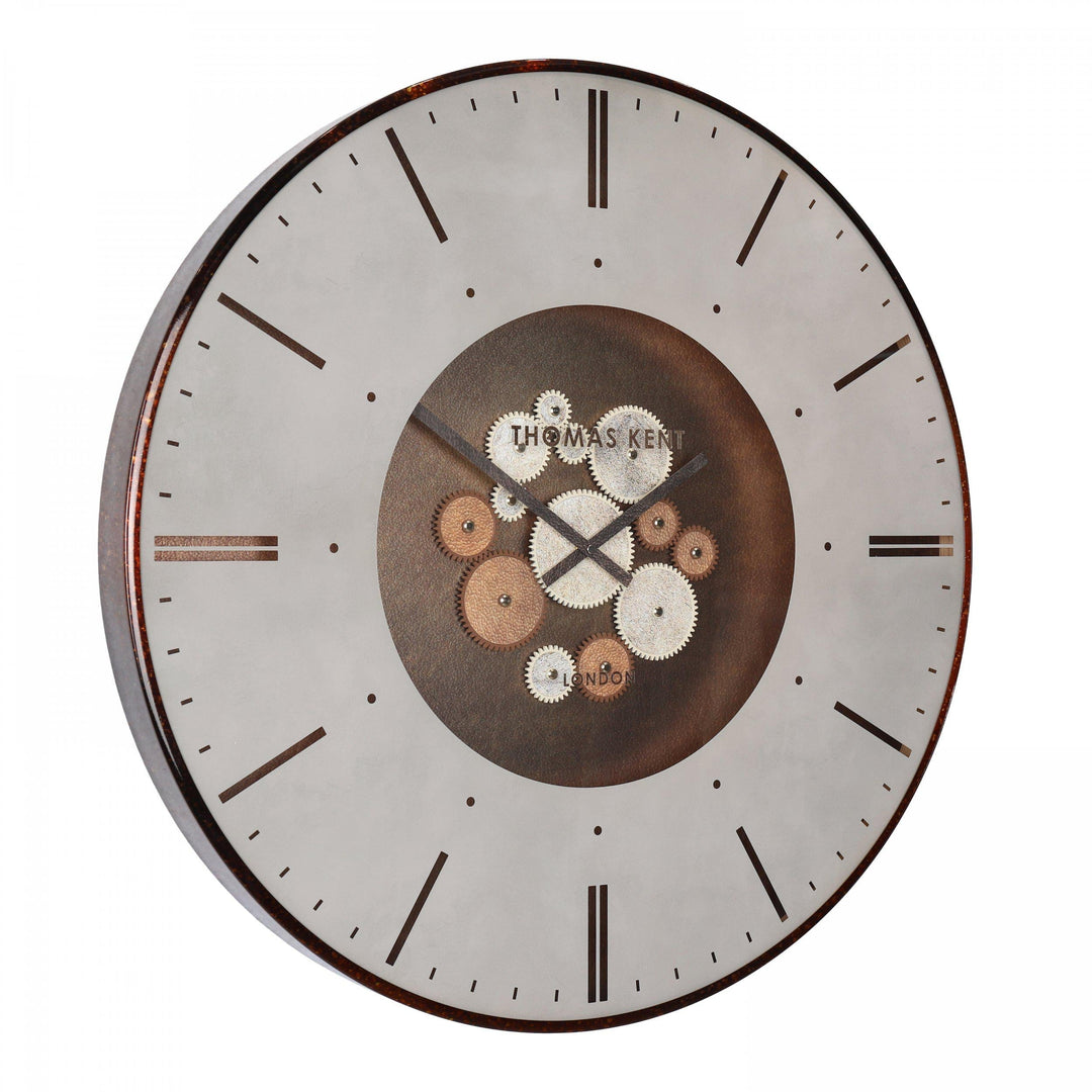 Thomas Kent London. Clocksmith Cog Wall Clock 30" (76cm) Bronze - TheArtistsQuarter