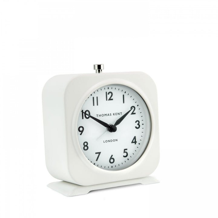 Thomas Kent London. Finch Alarm Clock Snowberry White *NEW* - TheArtistsQuarter
