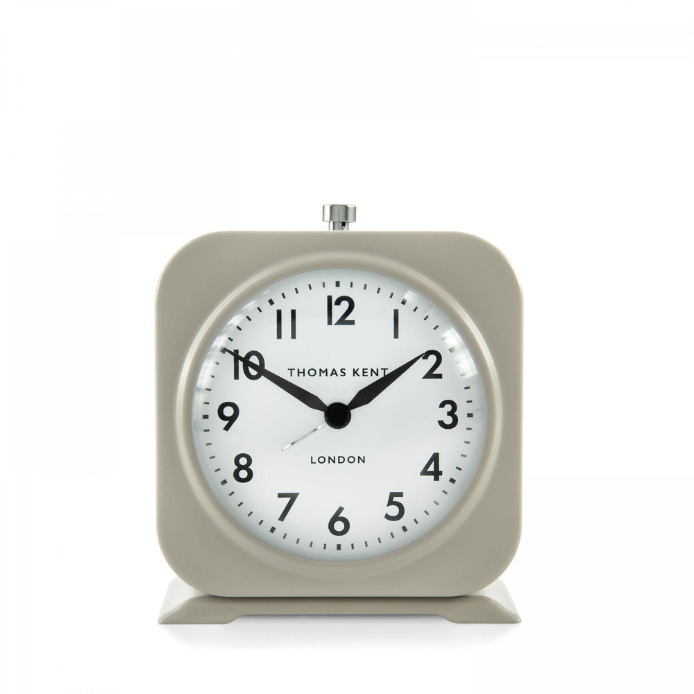 Thomas Kent London. Finch Alarm Clock Taupe *NEW* - TheArtistsQuarter