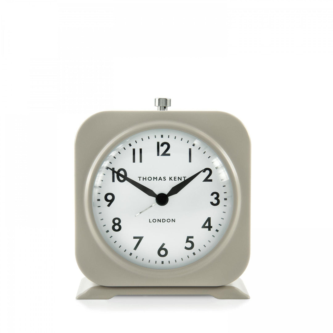 Thomas Kent London. Finch Alarm Clock Taupe *NEW* - TheArtistsQuarter