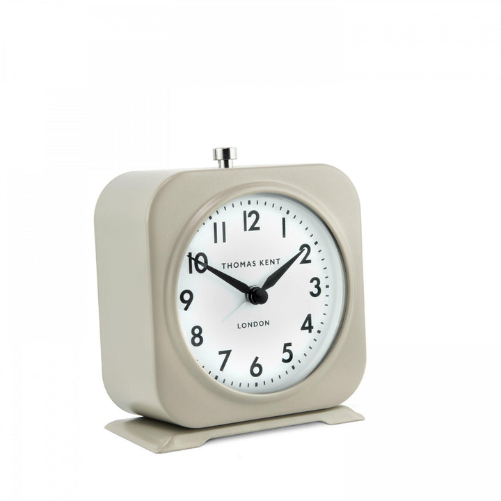 Thomas Kent London. Finch Alarm Clock Taupe *NEW* - TheArtistsQuarter