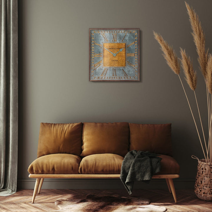 Thomas Kent London. Florentine Square Wall Clock Gold *PRE-ORDER DELIVERY LATE JUNE* - TheArtistsQuarter