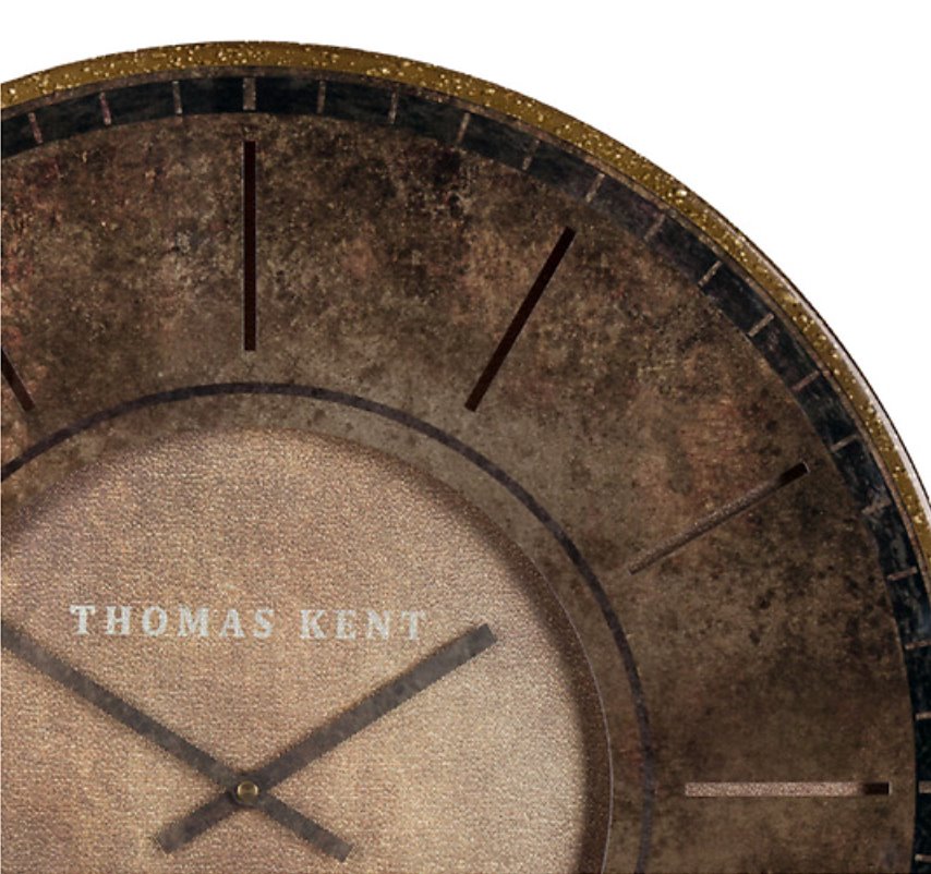 Thomas Kent London. Florentine Wall Clock 21" (53cm) Leather - TheArtistsQuarter