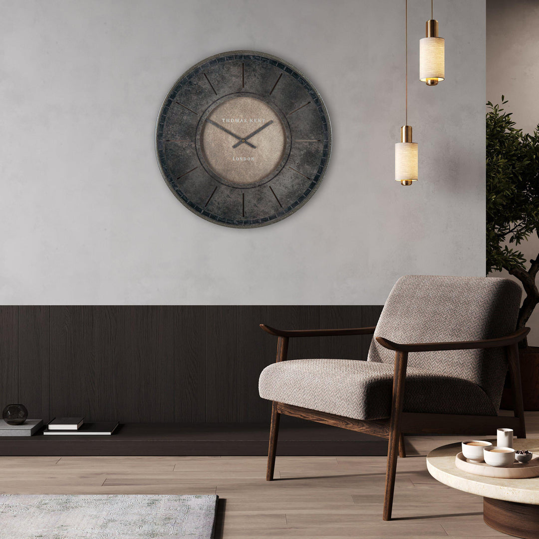 Thomas Kent London. Florentine Wall Clock 21" (53cm) Smoke *PRE-ORDER DEL MID MAY* - TheArtistsQuarter