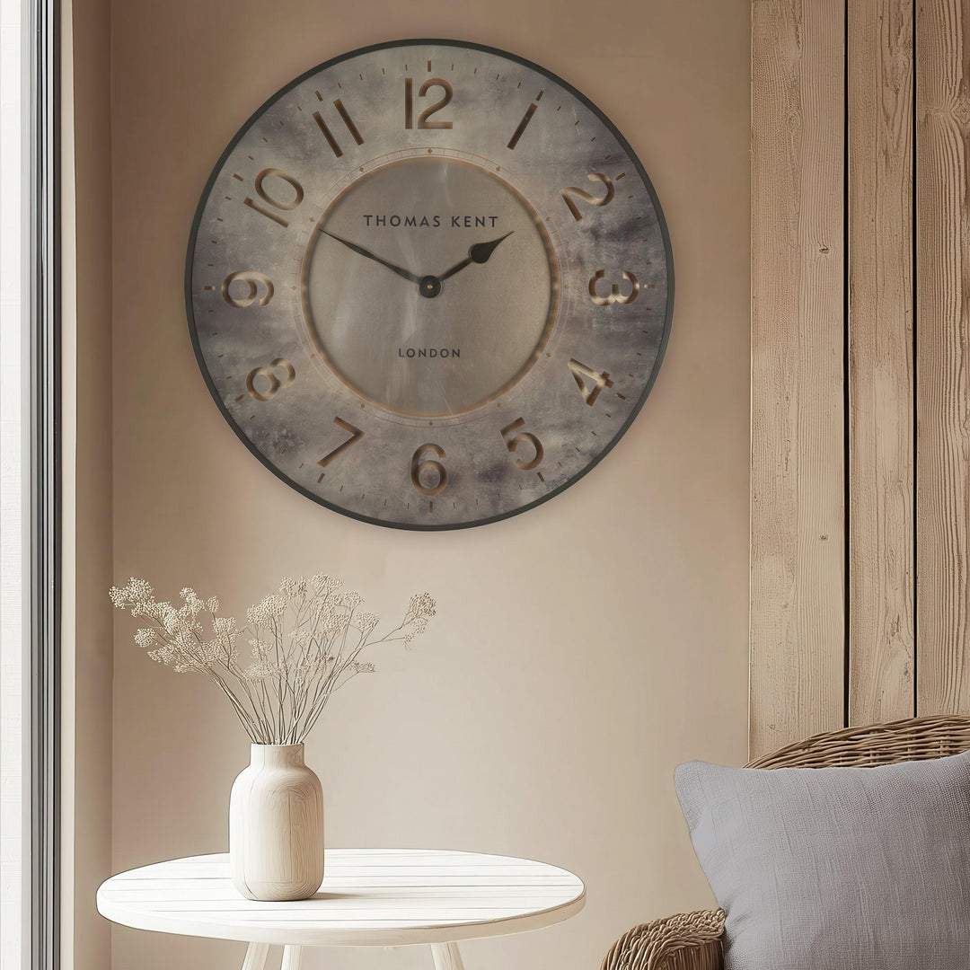 Thomas Kent London. Harvest Wall Clock Gold 30" *NEW* - TheArtistsQuarter