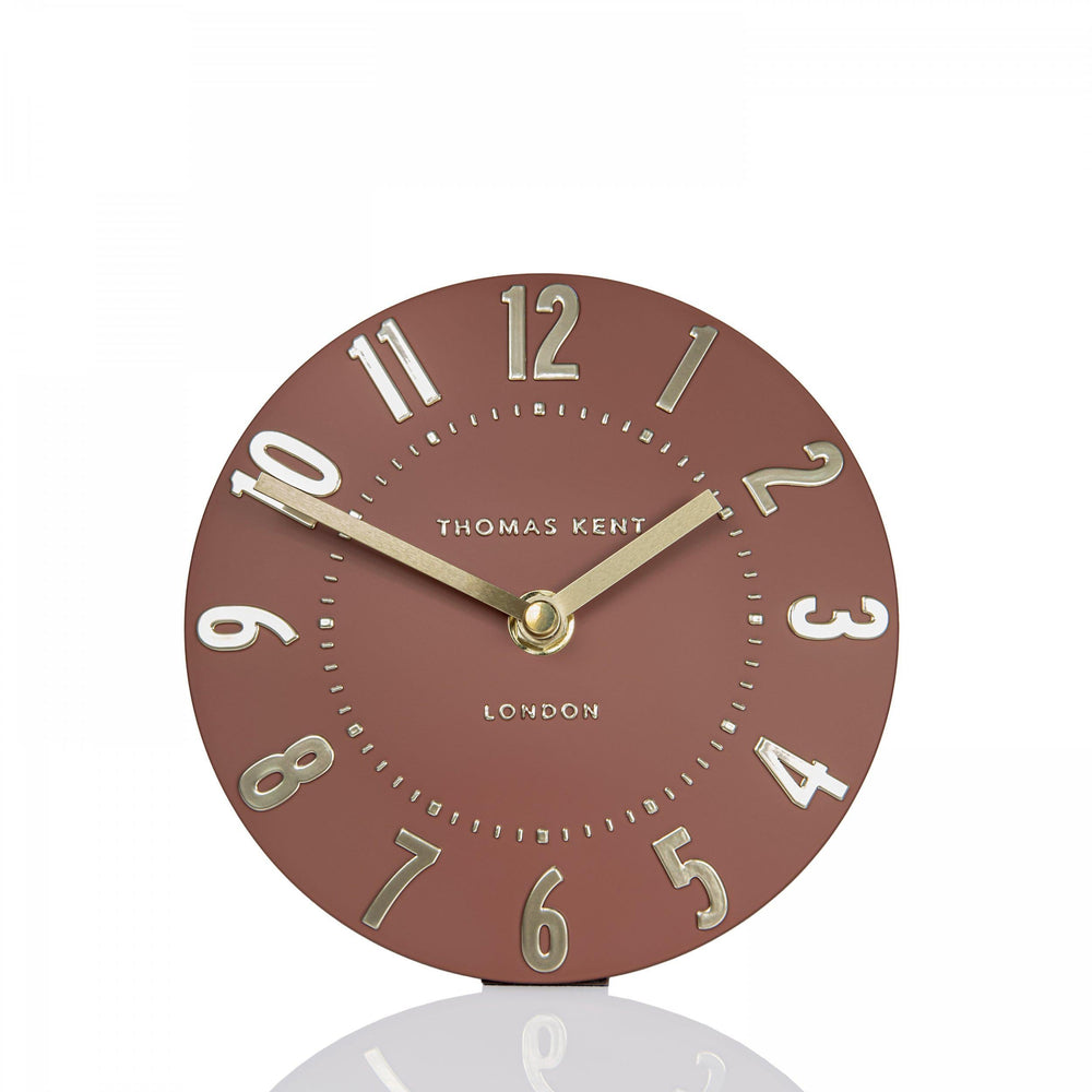 Thomas Kent London. Mulberry Mantel Clock 6" (15cm) Auburn - TheArtistsQuarter