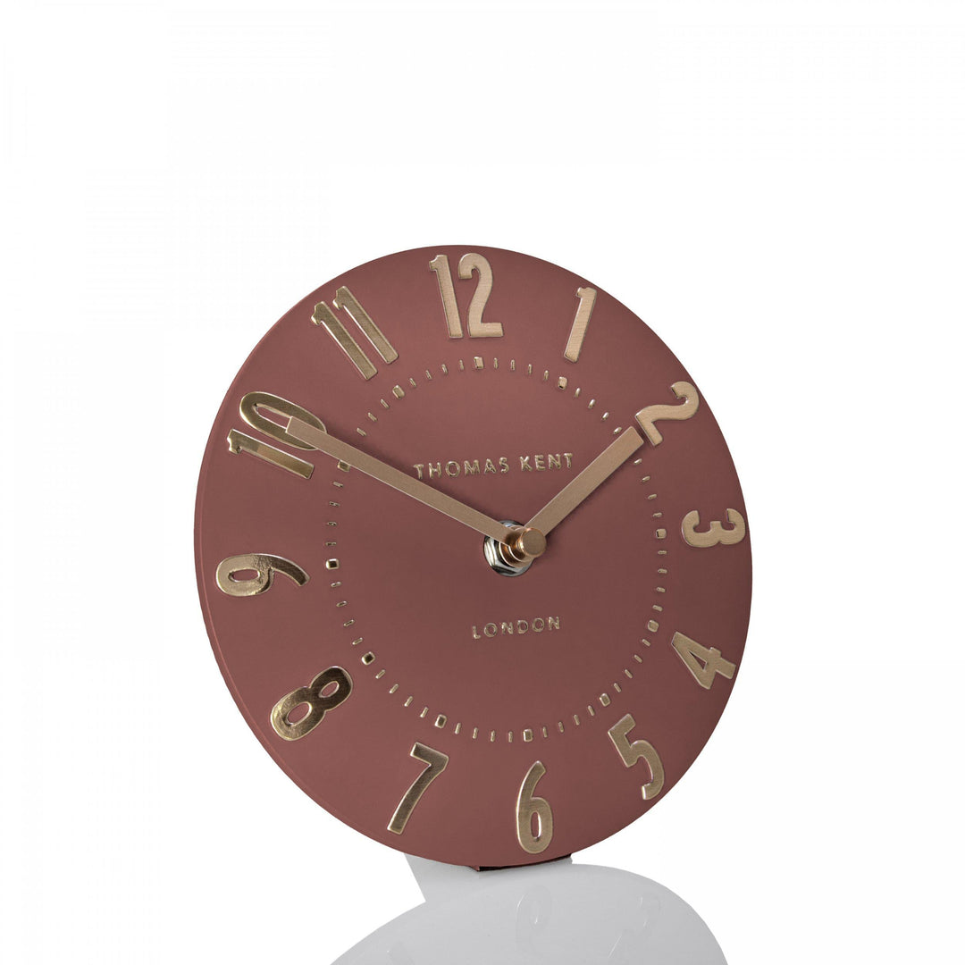 Thomas Kent London. Mulberry Mantel Clock 6" (15cm) Auburn - TheArtistsQuarter