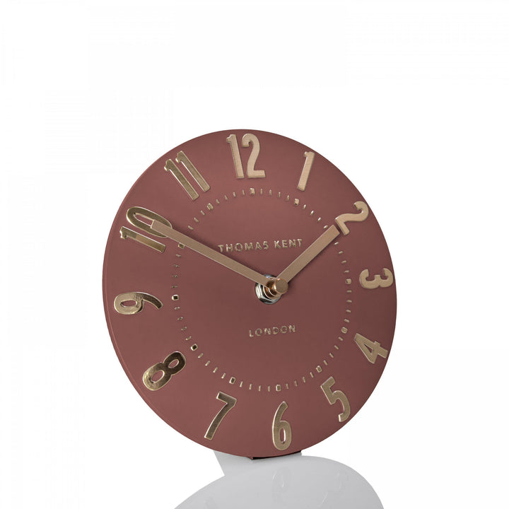 Thomas Kent London. Mulberry Mantel Clock 6" (15cm) Auburn - TheArtistsQuarter