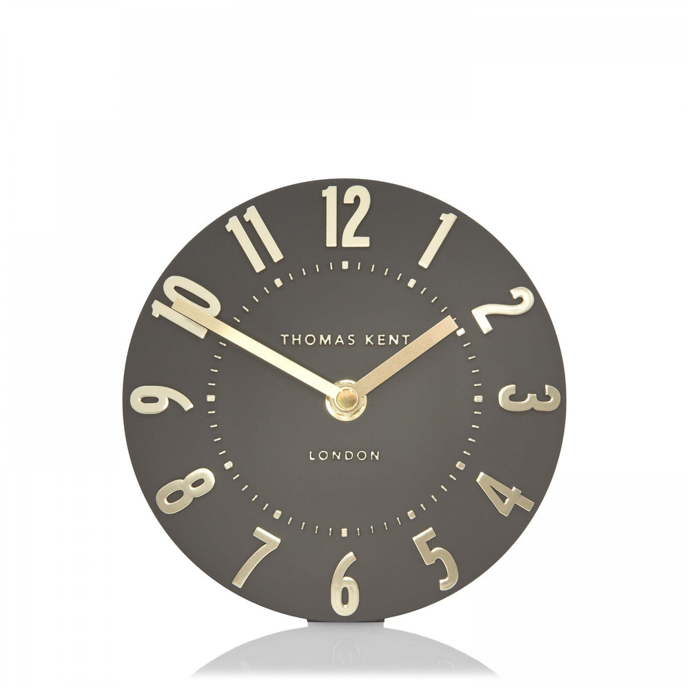 Thomas Kent London. Mulberry Mantel Clock 6" (15cm) Espresso *NEW* - TheArtistsQuarter
