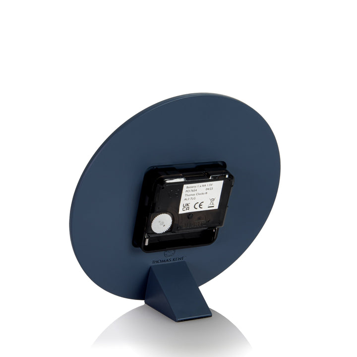 Thomas Kent London. Mulberry Mantel Clock 6" (15cm) Midnight Blue - TheArtistsQuarter