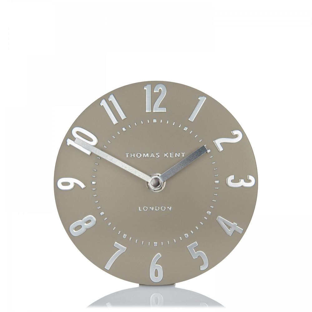 Thomas Kent London. Mulberry Mantel Clock 6" (15cm) Mocha *NEW* - TheArtistsQuarter