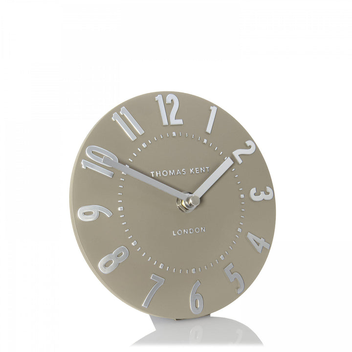 Thomas Kent London. Mulberry Mantel Clock 6" (15cm) Mocha *NEW* - TheArtistsQuarter
