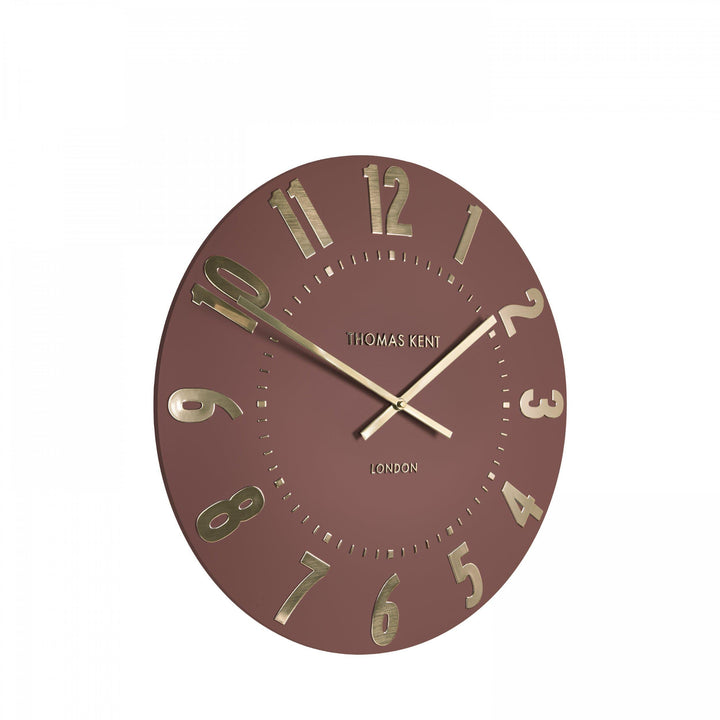 Thomas Kent London. Mulberry Wall Clock 12" (30 cm) Auburn *NEW* - TheArtistsQuarter