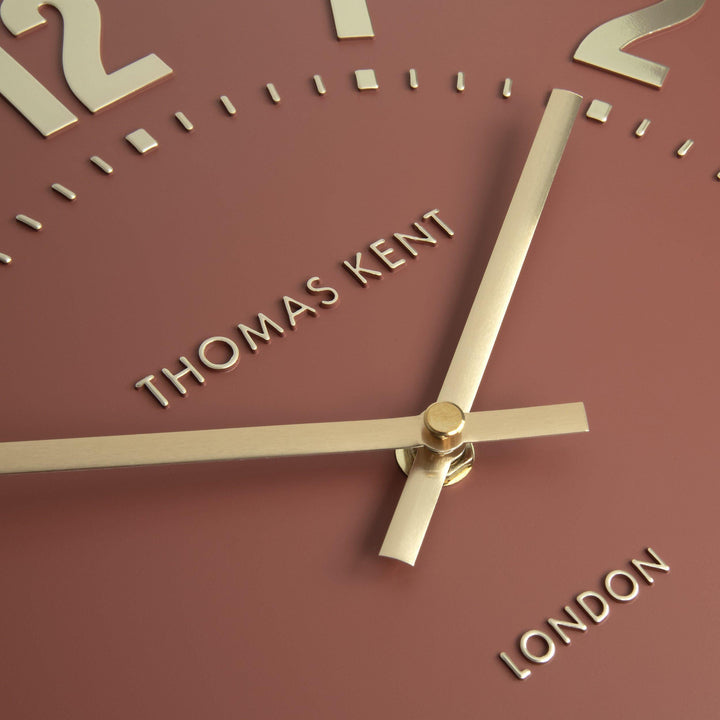 Thomas Kent London. Mulberry Wall Clock 12" (30 cm) Auburn *NEW* - TheArtistsQuarter