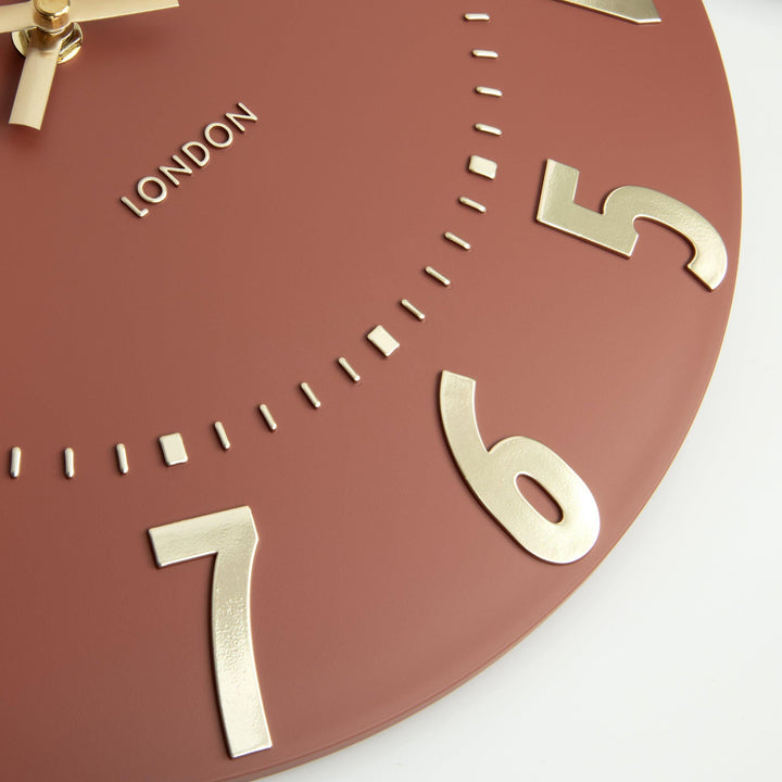 Thomas Kent London. Mulberry Wall Clock 12" (30 cm) Auburn *NEW* - TheArtistsQuarter