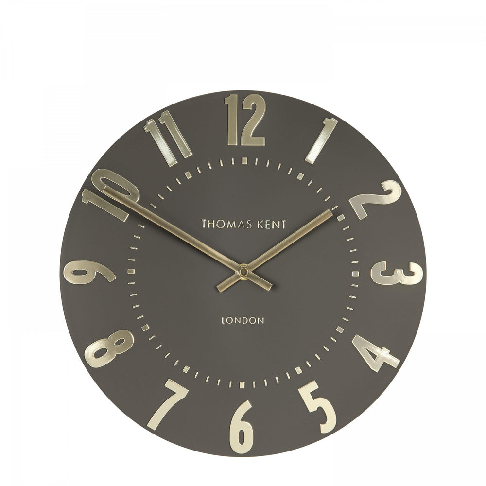 Thomas Kent London. Mulberry Wall Clock 12" (31cm) Espresso *NEW* - TheArtistsQuarter