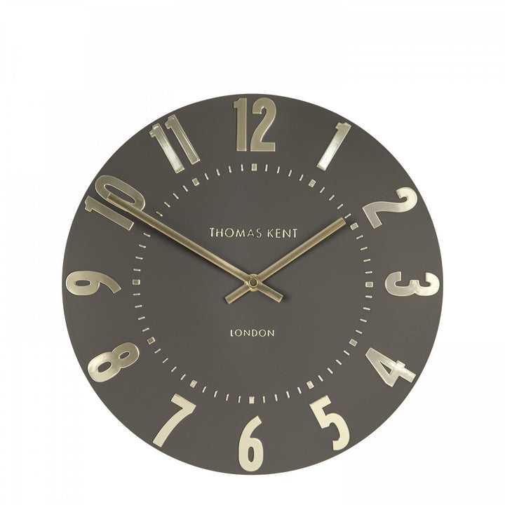 Thomas Kent London. Mulberry Wall Clock 12" (31cm) Espresso *NEW* - TheArtistsQuarter