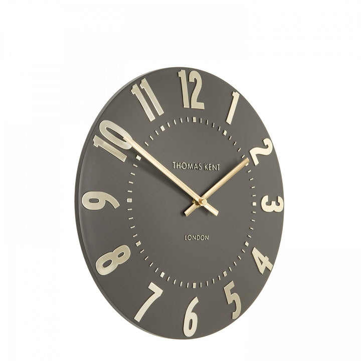 Thomas Kent London. Mulberry Wall Clock 12" (31cm) Espresso *NEW* - TheArtistsQuarter