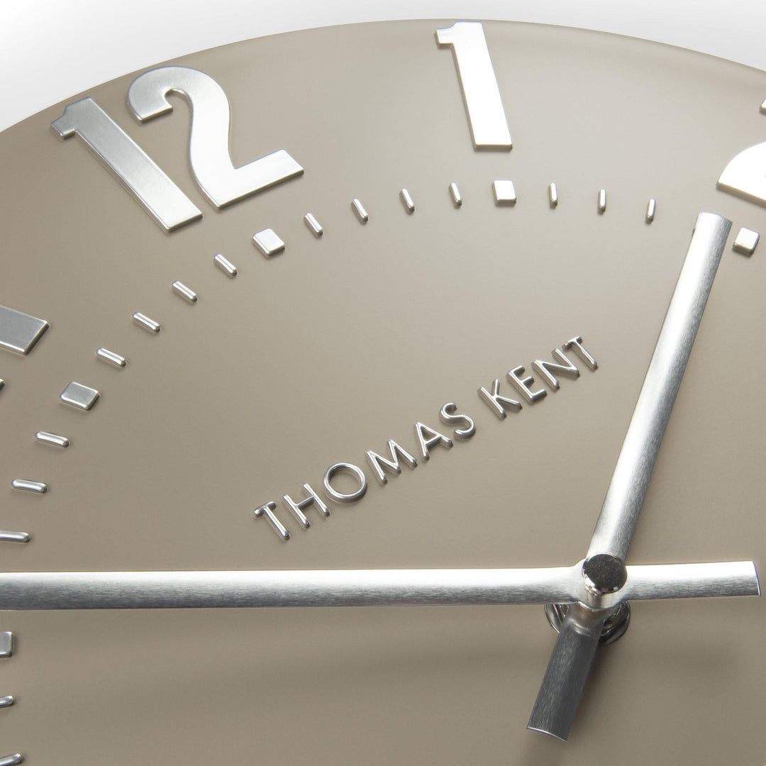 Thomas Kent London. Mulberry Wall Clock 12" (31cm) Mocha *NEW* - TheArtistsQuarter