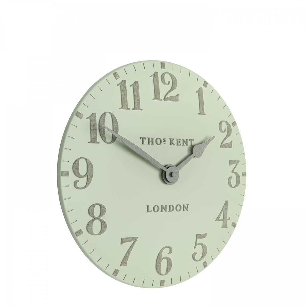 Thomas Kent London. Mulberry Wall Clock 12" (31cm) Pearl Green *NEW* - TheArtistsQuarter