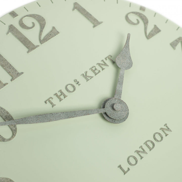 Thomas Kent London. Mulberry Wall Clock 12" (31cm) Pearl Green *NEW* - TheArtistsQuarter