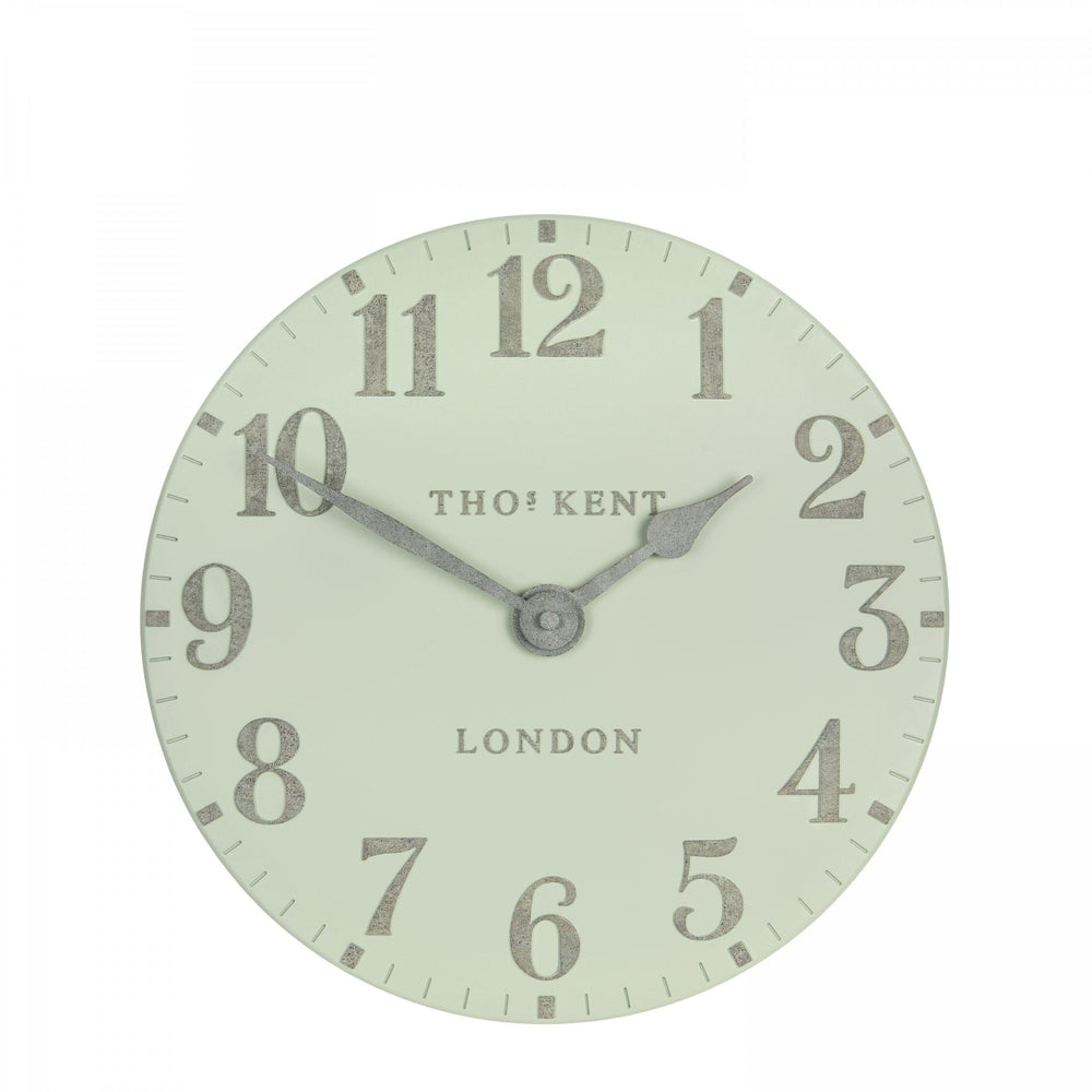 Thomas Kent London. Mulberry Wall Clock 12" (31cm) Pearl Green *NEW* - TheArtistsQuarter