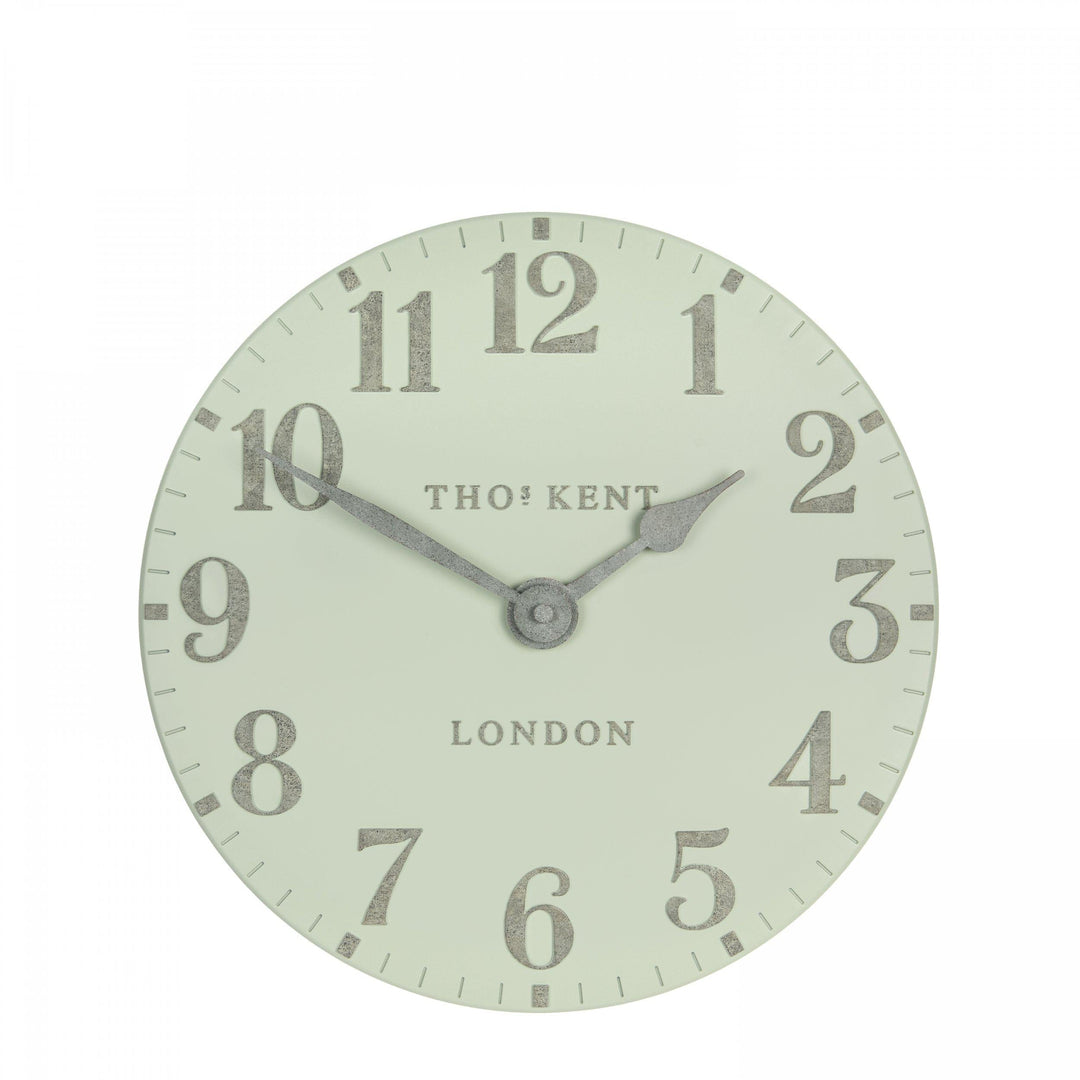 Thomas Kent London. Mulberry Wall Clock 12" (31cm) Pearl Green *NEW* - TheArtistsQuarter