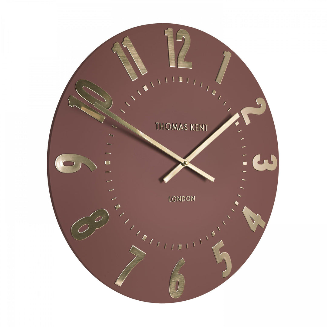 Thomas Kent London. Mulberry Wall Clock 20" (51cm) Auburn *NEW* - TheArtistsQuarter