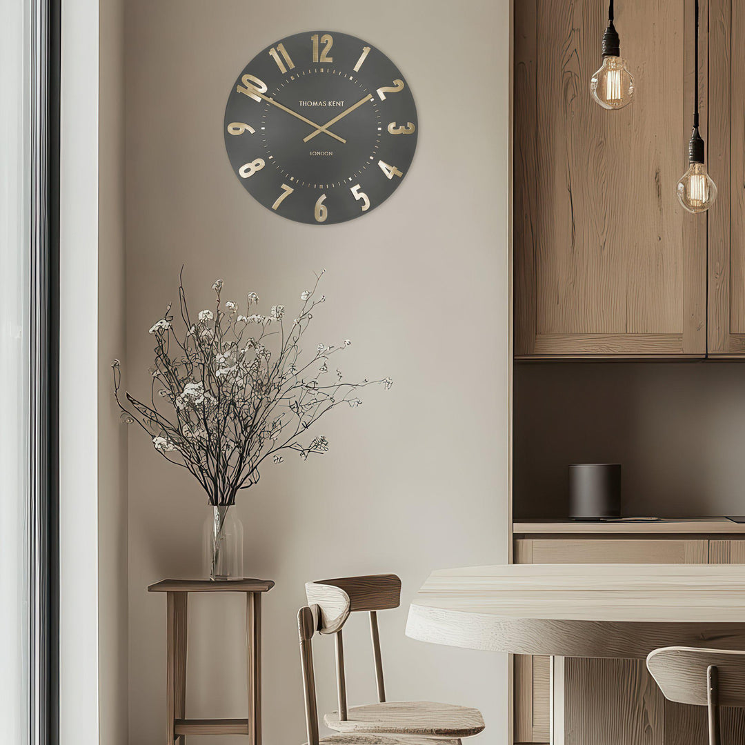 Thomas Kent London. Mulberry Wall Clock 20" (51cm) Espresso *NEW* - TheArtistsQuarter