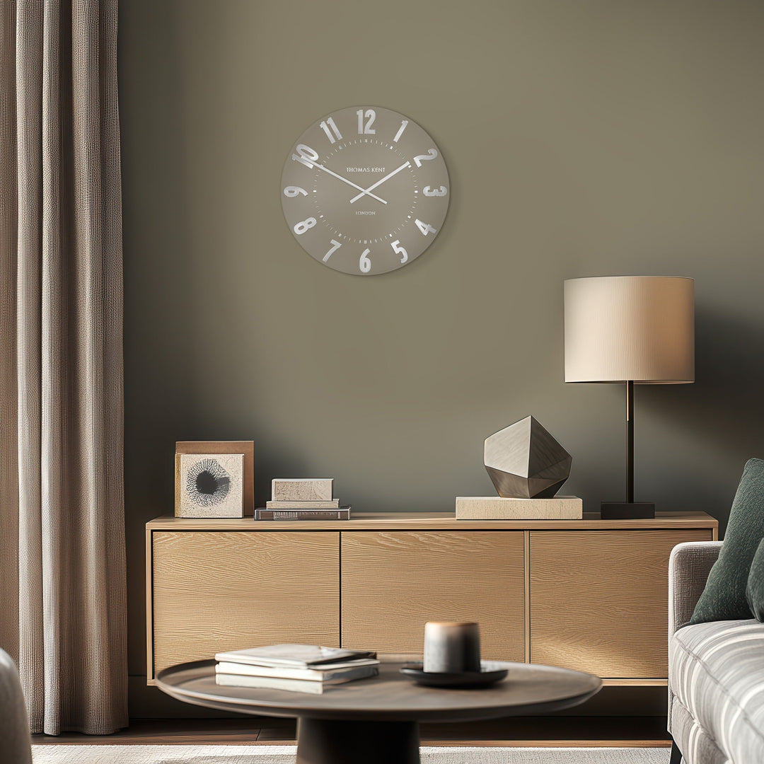 Thomas Kent London. Mulberry Wall Clock 20" (51cm) Mocha *NEW* - TheArtistsQuarter