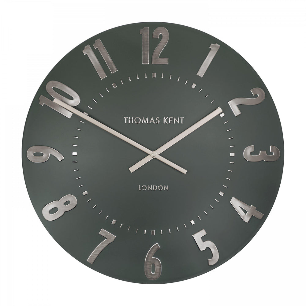 Thomas Kent London. Mulberry Wall Clock 20" (51cm) Olive Green *NEW* - TheArtistsQuarter