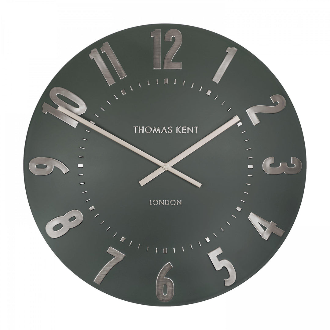 Thomas Kent London. Mulberry Wall Clock 20" (51cm) Olive Green *NEW* - TheArtistsQuarter