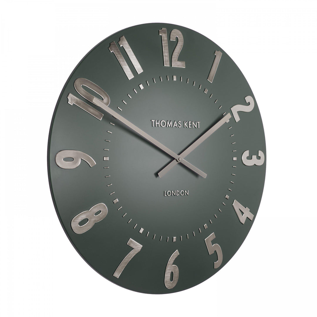 Thomas Kent London. Mulberry Wall Clock 20" (51cm) Olive Green *NEW* - TheArtistsQuarter