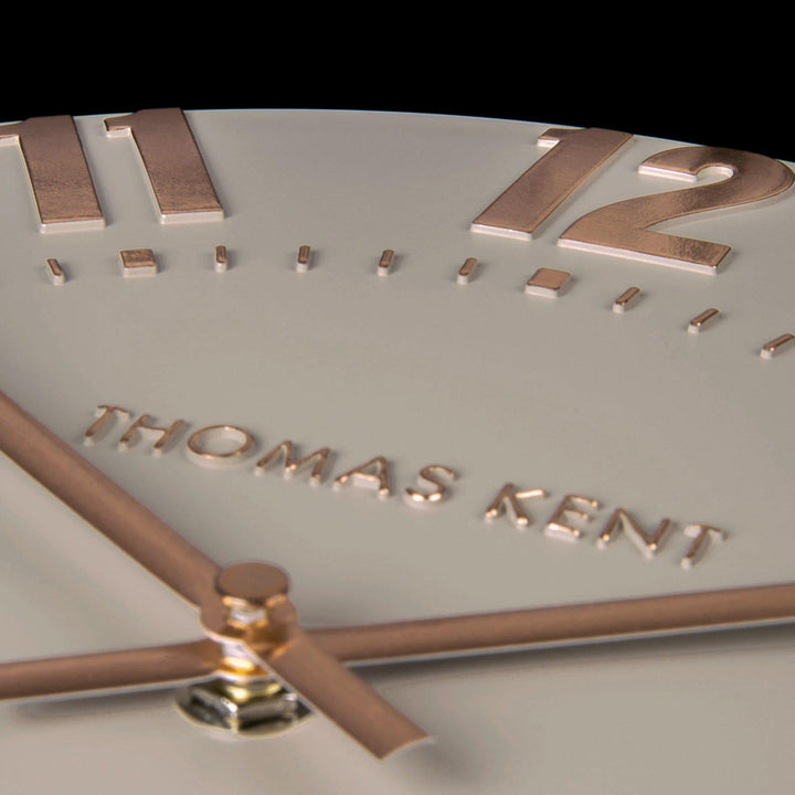 Thomas Kent London. Mulberry Wall Clock 20" (51cm) Rose Gold. - TheArtistsQuarter