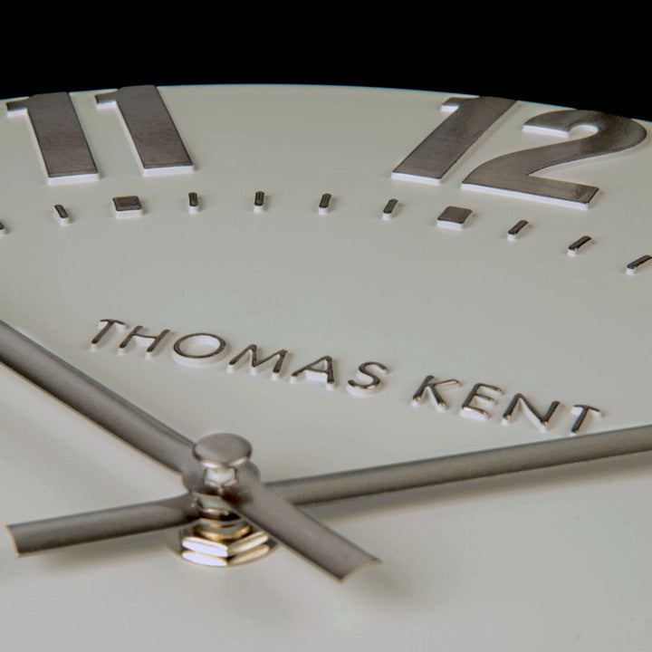 Thomas Kent London. Mulberry Wall Clock 20" (51cm) Silver Cloud - TheArtistsQuarter