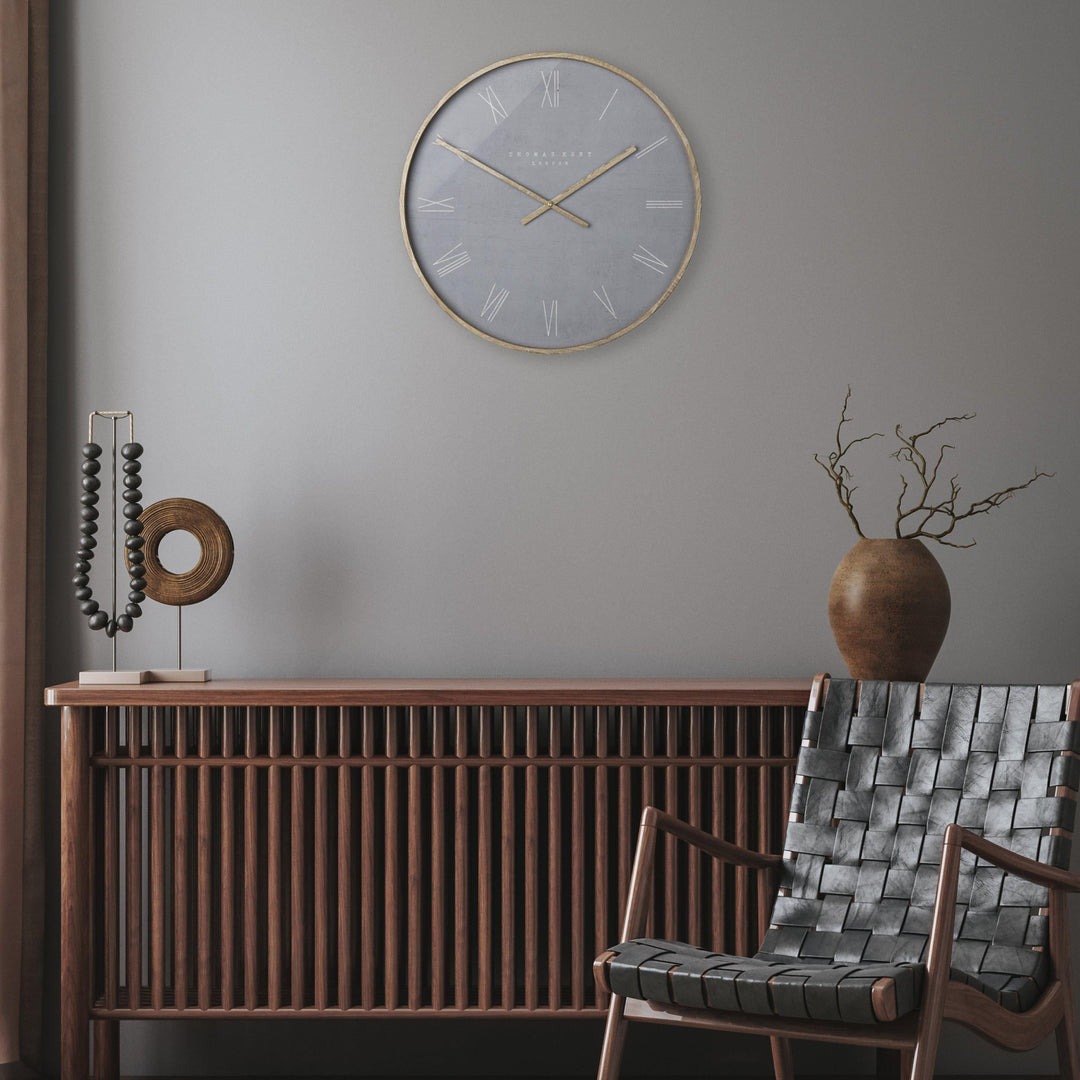 Thomas Kent London. Nordic Wall Clock 21" (53cm) Cement Grey - TheArtistsQuarter