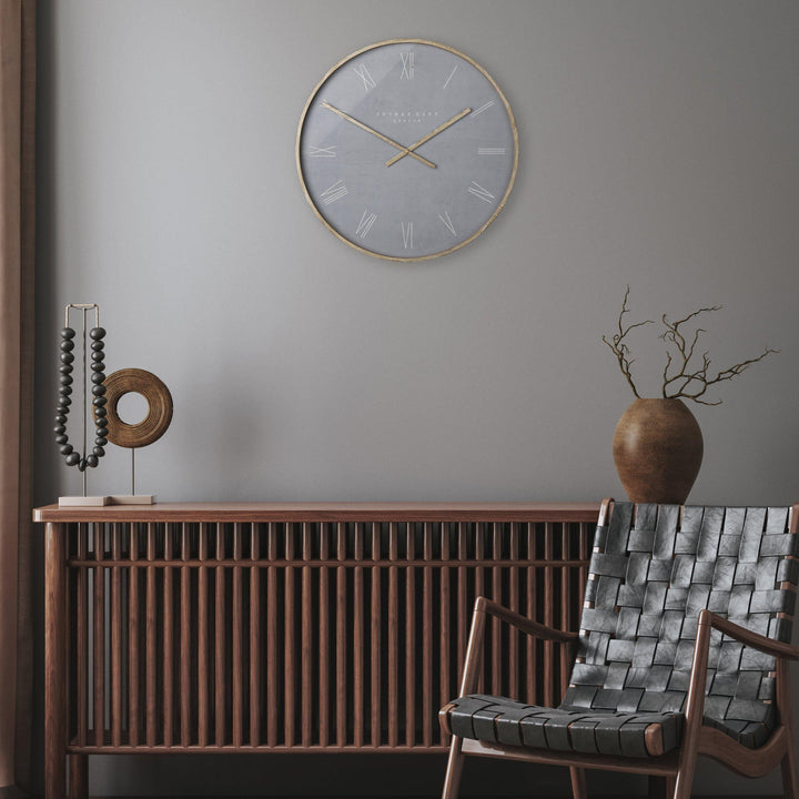 Thomas Kent London. Nordic Wall Clock 21" (53cm) Cement Grey - TheArtistsQuarter
