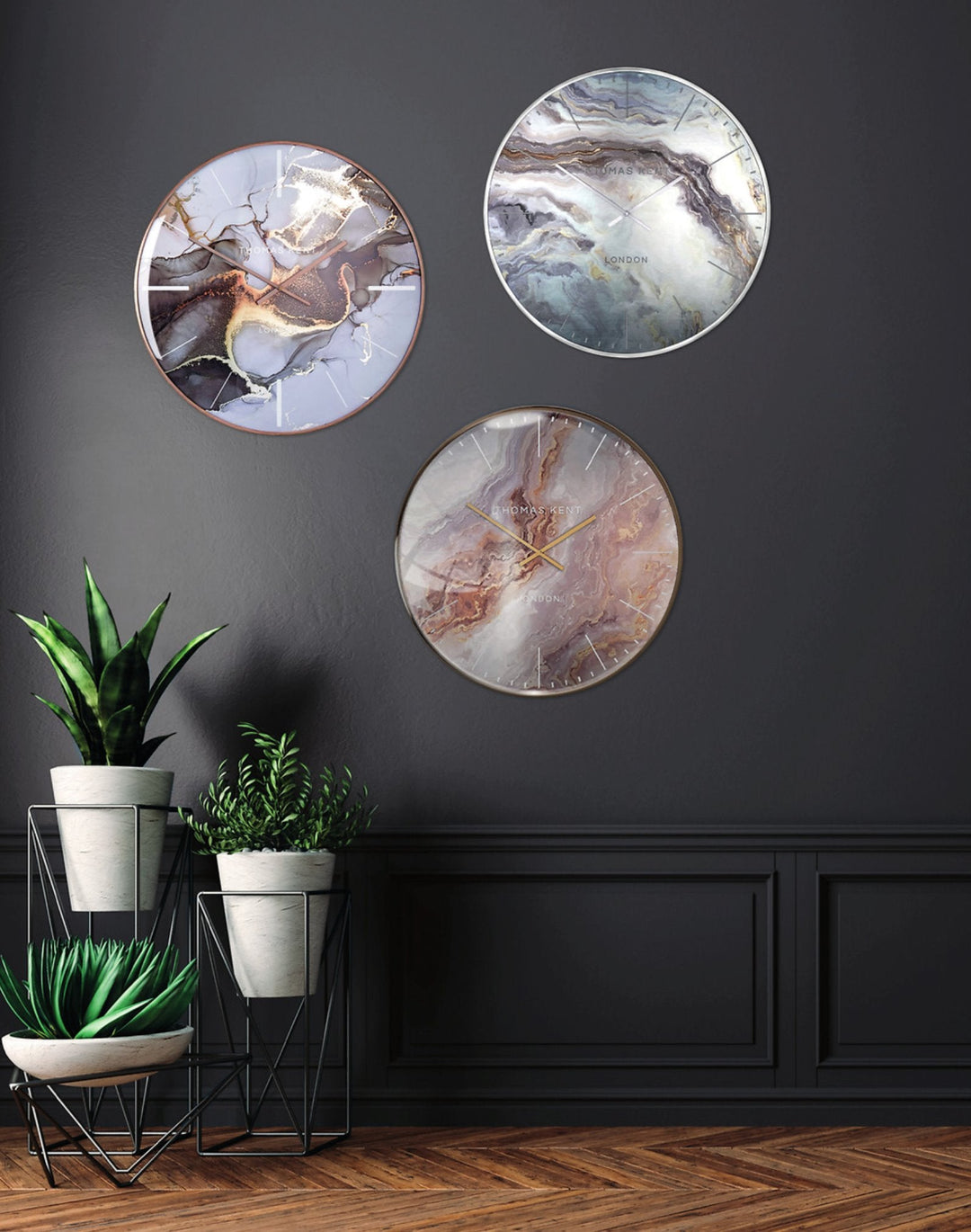 Thomas Kent London. Oyster Grand Wall Clock Bronze *PRE-ORDER DEL EARLY JULY* - TheArtistsQuarter
