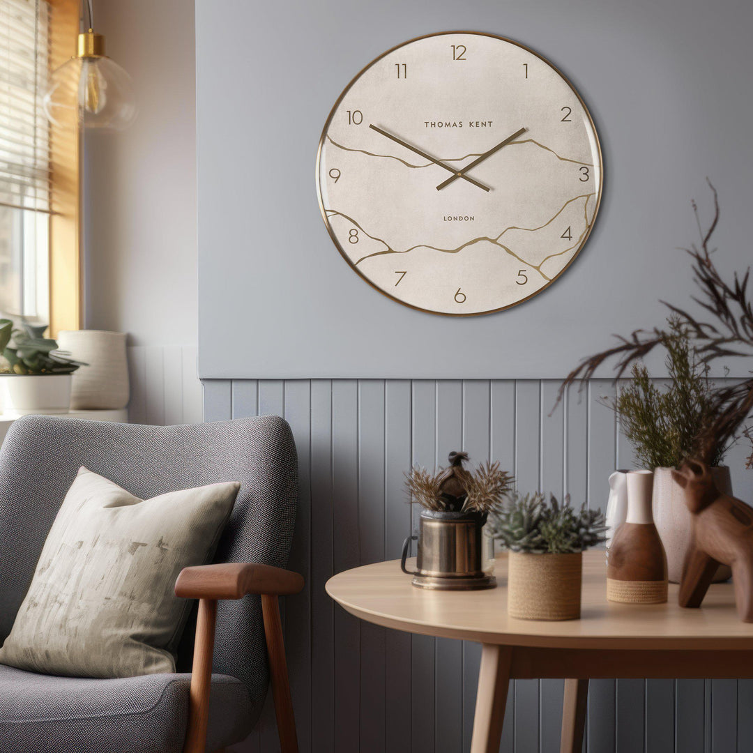 Thomas Kent London. Oyster Wall Clock Stone 26" *PRE-ORDER DEL MID MAY* - TheArtistsQuarter